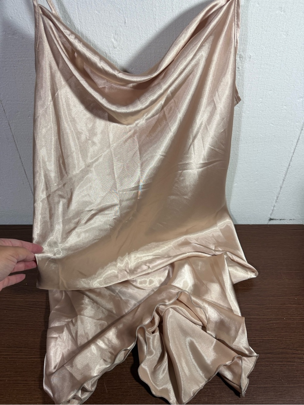 Bebe Satin Cowl Neck Slip Dress 90’s Y2K - Picture 2 of 8